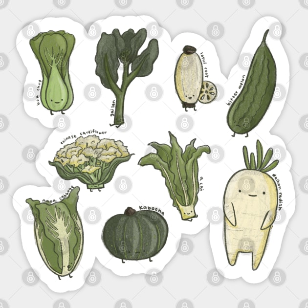 Azn Veggies Sticker by laiberry
